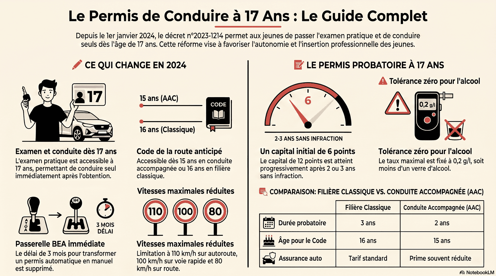 Guide du permis de conduire à 17 ans : tout ce qui change depuis 2024